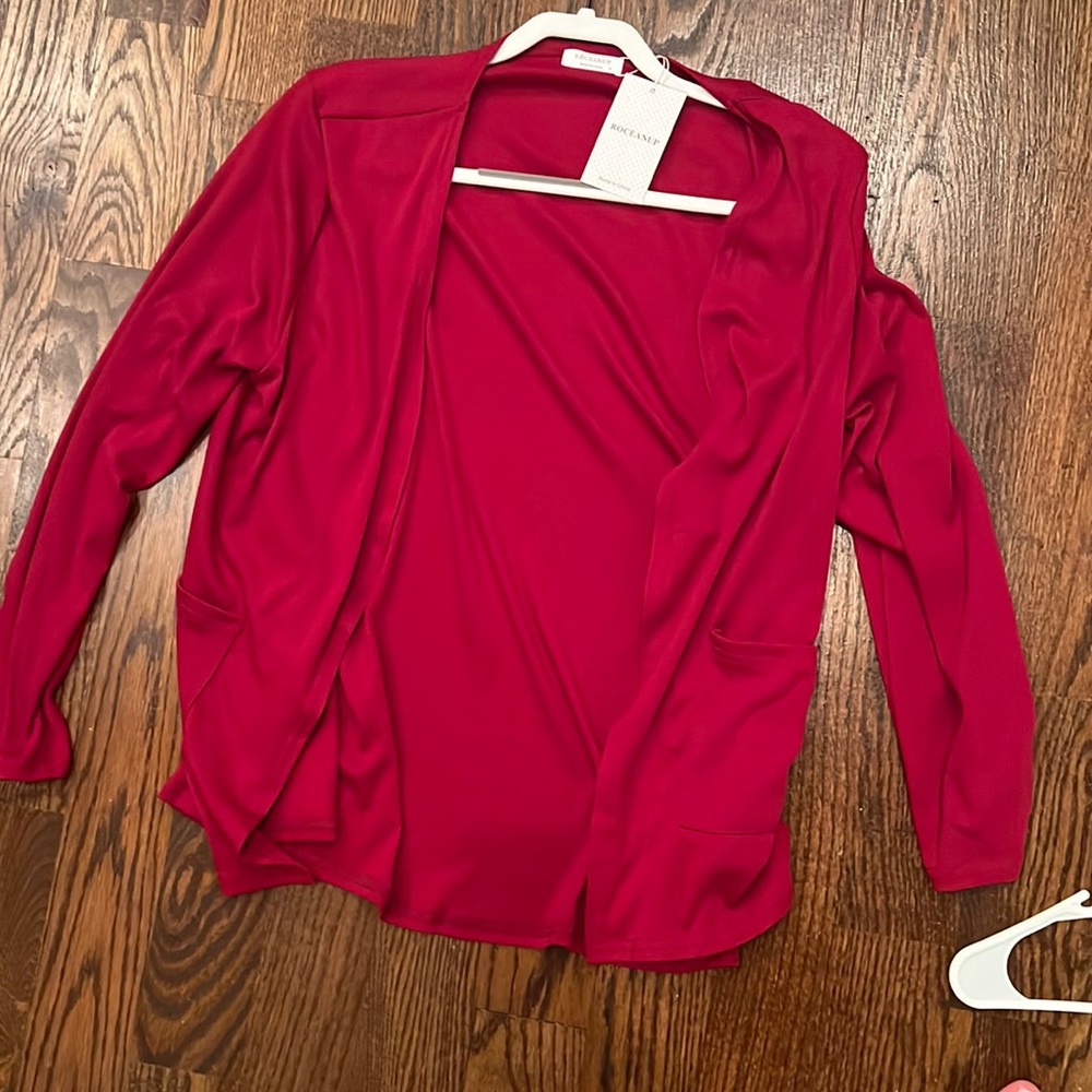 Brand new with tags womens red cardigan